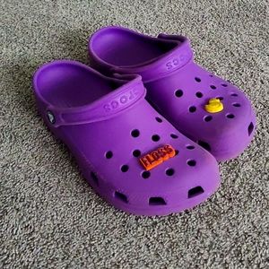 Purple crocs